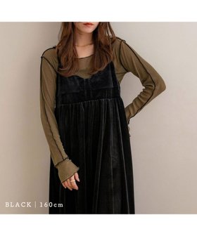 【ノアル/NOAHL】のギャザーデザインベロアキャミワンピース 人気、トレンドファッション・服の通販 founy(ファニー) ファッション Fashion レディースファッション Fashion for Women ワンピース Dresses キャミソールワンピース Camisole Dresses おすすめ Recommended / Our Picks キャミワンピース Cami Dress, Slip Dress ギャザー Gathered, Ruffled ベロア Velour, Soft Velvet ポケット Pocket, Pocket Detail ワンポイント One Point, Statement Accent |ID:prp329100004720282
