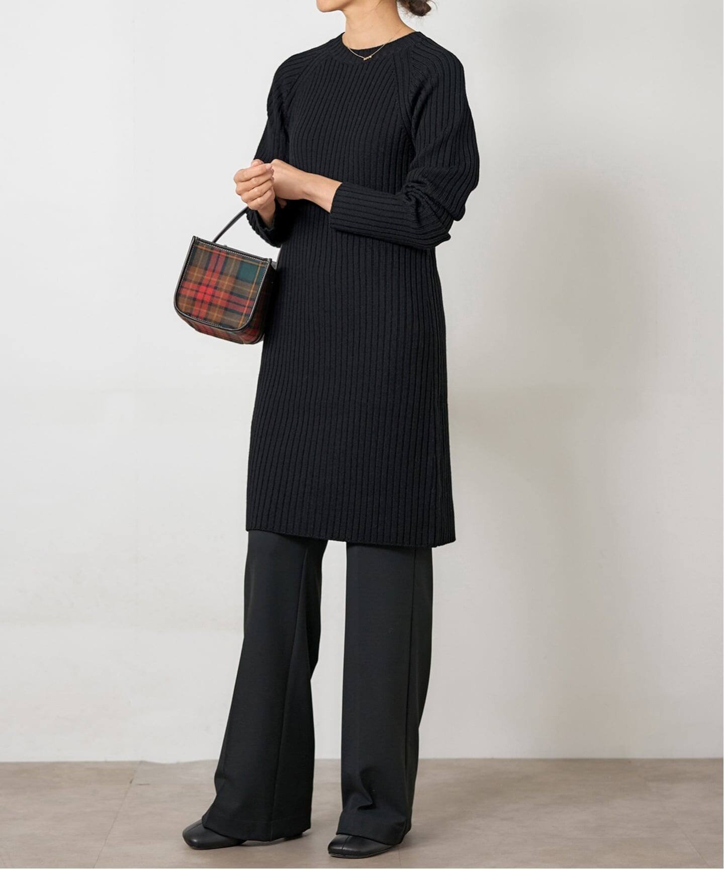 【イエナ/IENA】のワイドリブワンピース インテリア・キッズ・メンズ・レディースファッション・服の通販 founy(ファニー) 　ファッション　Fashion　レディースファッション　Fashion for Women　ワンピース　Dresses　2025年　2025　2025-2026秋冬・A/W　Autumn/Winter 2025–26 AW25–26　おすすめ　Recommended / Our Picks　シンプル　Simple, Minimal　チュニック　Tunic, Long Top　ワイドリブ　Wide Rib, Wide Ribbed Knit　エレガント 上品　Elegant　ブラック|ID: prp329100004720397 ipo3291000000035218326