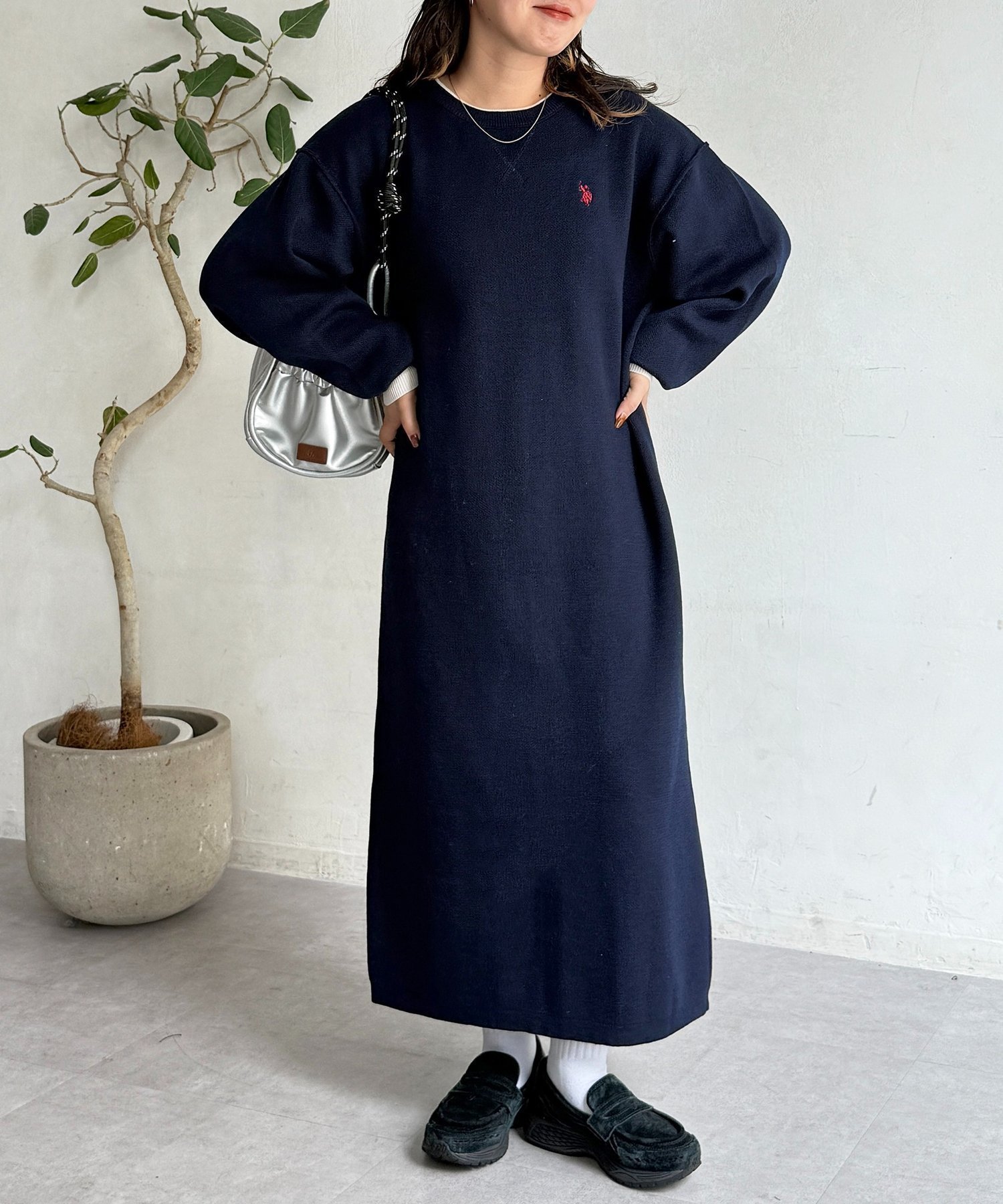 【シーピーシーエム/CPCM】の【U.S. POLO ASSN.】フェイクレイヤーワンピース インテリア・キッズ・メンズ・レディースファッション・服の通販 founy(ファニー) 　ファッション　Fashion　レディースファッション　Fashion for Women　ワンピース　Dresses　イタリア　Italy　ウォッシャブル　Machine Washable　秋　Autumn　腕時計　Wristwatch　キャップ　Cap, Baseball Cap　コレクション　Collection, Seasonal Line　シューズ　Shoes, Footwear　スニーカー　Sneakers, Trainers　ダウン　Down, Puffer　トレンド　Trend, Trending Now　フラット　Flat, Flat Shoes　メンズ　Men's, Menswear　ワンポイント　One Point, Statement Accent　おすすめ　Recommended / Our Picks　ネイビー|ID: prp329100004720400 ipo3291000000034590609