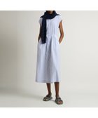 【ウールリッチ/WOOLRICH】の【SALE】ロング シャツ ドレス 人気、トレンドファッション・服の通販 founy(ファニー) ファッション Fashion レディースファッション Fashion for Women トップス・カットソー Cut & Sew Tops シャツ・ブラウス・オフィスカジュアル Elegant Blouses & Button-Ups ワンピース Dresses フォーマル・パーティードレス・結婚式用ドレス Elegant & Casual Dresses ストライプ Stripe, Striped Pattern ドレス Dress, One-Piece ノースリーブ Sleeveless, No-Sleeve パターン Pattern, Design Print ベスト Vest, Waistcoat ロング Long, Long-Length 夏 Summer 春 Spring S/S・春夏 SS, Spring/Summer, Warm Season thumbnail BLUE|ID: prp329100004720414 ipo3291000000034111012