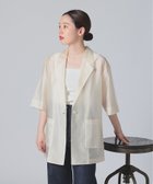 【デミルクス ビームス/Demi-Luxe BEAMS】の【7/25新規値下げ】シアー オーバー テーラージャケット 人気、トレンドファッション・服の通販 founy(ファニー) ファッション Fashion レディースファッション Fashion for Women アウター Coat / Outerwear Collection レディースジャケット・軽アウター Jackets クラシカル Classical, Vintage-Inspired シアー Sheer, See-Through ジャケット Jacket, Outerwear セットアップ Set-Up, Coordinated Outfit ポケット Pocket, Pocket Detail リラックス Relax, Relaxed Fit おすすめ Recommended / Our Picks thumbnail ECRU|ID: prp329100004720427 ipo3291000000034111107