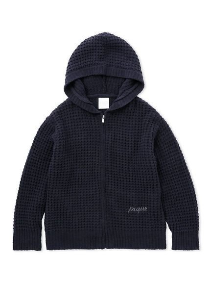 【ジェラート ピケ/gelato pique】の【UNISEX】ワッフルパーカ インテリア・キッズ・メンズ・レディースファッション・服の通販 founy(ファニー) 　ファッション　Fashion　レディースファッション　Fashion for Women　トップス・カットソー　Cut & Sew Tops　レディースパーカー・カジュアルフーディー　Casual Hoodies & Sweatshirts　ユニセックス　Unisex, Genderless　おすすめ　Recommended / Our Picks　ギフト プレゼント　Gift / Present　シンプル　Simple, Minimal　スマート　Smart, Elegant　セットアップ　Set-Up, Coordinated Outfit　ハーフ　Half, Half-Length　ワッフル　Waffle, Waffle Knit　人気　Popular, Best Seller　NVY[089]|ID: prp329100004720567 ipo3291000000034112198