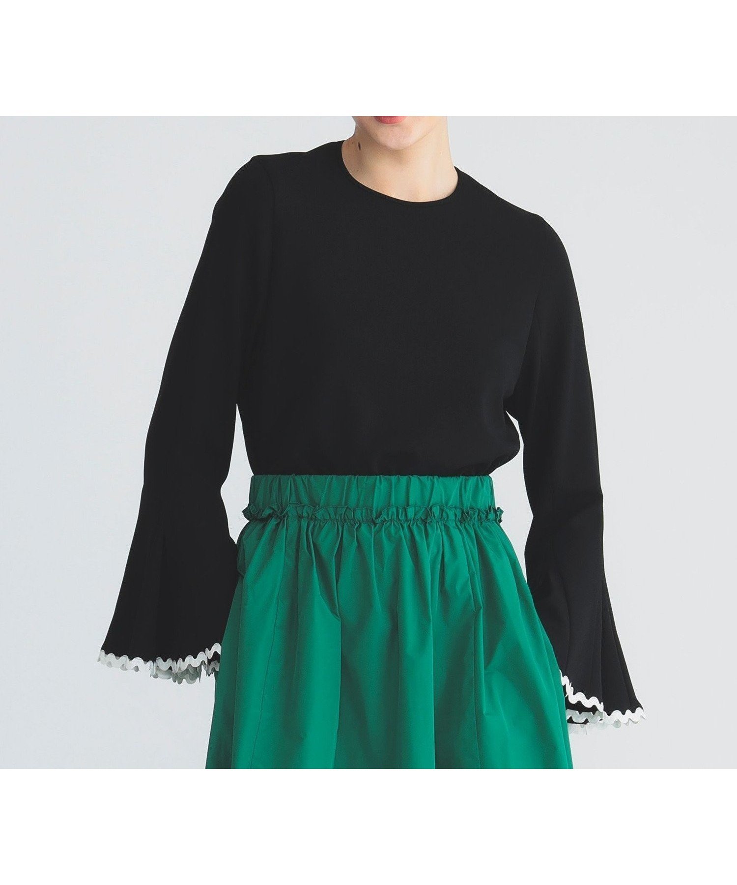 【デミルクス ビームス/Demi-Luxe BEAMS】の【7/17再値下げ】ヤマミチテープ ブラウス 人気、トレンドファッション・服の通販 founy(ファニー) 　ファッション　Fashion　レディースファッション　Fashion for Women　トップス・カットソー　Cut & Sew Tops　シャツ・ブラウス・オフィスカジュアル　Elegant Blouses & Button-Ups　アクセサリー　Fashion Accessories　インナー　Innerwear　エレガント 上品　Elegant　ストレッチ　Stretch, Stretchy Fabric　スリーブ　Sleeve, Long Sleeve / Short Sleeve　フレア　Flare, Flared　 other-1|ID: prp329100004720646 ipo3291000000034113046