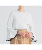 【デミルクス ビームス/Demi-Luxe BEAMS】の【7/17再値下げ】ヤマミチテープ ブラウス 人気、トレンドファッション・服の通販 founy(ファニー) ファッション Fashion レディースファッション Fashion for Women トップス・カットソー Cut & Sew Tops シャツ・ブラウス・オフィスカジュアル Elegant Blouses & Button-Ups アクセサリー Fashion Accessories インナー Innerwear エレガント 上品 Elegant ストレッチ Stretch, Stretchy Fabric スリーブ Sleeve, Long Sleeve / Short Sleeve フレア Flare, Flared thumbnail WHITE|ID: prp329100004720646 ipo3291000000034113048