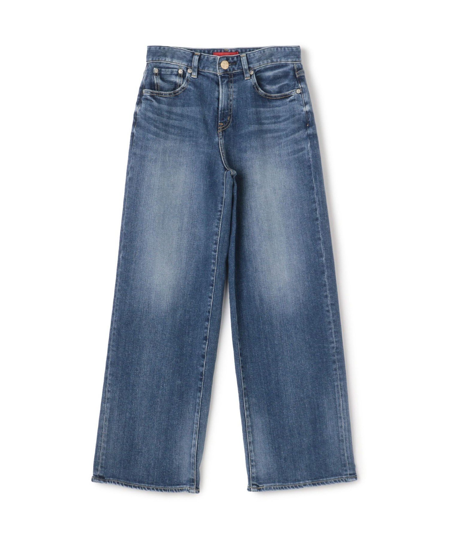 【トゥモローランド/TOMORROWLAND】のRED CARD TOKYO 35thAnniversary ワイド デニムパンツ インテリア・キッズ・メンズ・レディースファッション・服の通販 founy(ファニー) 　ファッション　Fashion　レディースファッション　Fashion for Women　パンツ　Pants & Trousers　デニムパンツ・ジーンズ・美脚デニム　Denim Jeans & Pants　デニム　Denim, Jeans Material　ビンテージ　Vintage, Retro Style　ランダム　Random, Irregular　リアル　Real, Realistic　ワイド　Wide, Wide Fit　65 ブルー|ID: prp329100004720894 ipo3291000000034619805