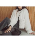 【ナチュラル ビューティー ベーシック/NATURAL BEAUTY BASIC】のカーリーフェイクファージャケット オフホワイト1|ID: prp329100004720908 ipo3291000000034450957