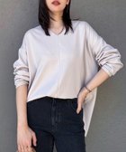 【スタイルドア/STYLEDOOR】のライトダンボール抜き衿プルオーバー 人気、トレンドファッション・服の通販 founy(ファニー) ファッション Fashion レディースファッション Fashion for Women トップス・カットソー Cut & Sew Tops カジュアルプルオーバー・ニットトップス Pullovers & Knit Tops / Casual Pullovers 洗える Machine Washable カットソー Cut and Sewn Top スリット Slit, Slit Detail デニム Denim, Jeans Material パターン Pattern, Design Print ボトム Bottoms, Lower Wear ワイド Wide, Wide Fit エレガント 上品 Elegant thumbnail グレージュ|ID: prp329100004720909 ipo3291000000034198385