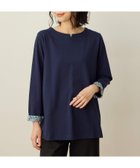 【デコイ/DECOY Since1981】のリバティプリントチュニックプルオーバー 人気、トレンドファッション・服の通販 founy(ファニー) ファッション Fashion レディースファッション Fashion for Women トップス・カットソー Cut & Sew Tops カジュアルプルオーバー・ニットトップス Pullovers & Knit Tops / Casual Pullovers おすすめ Recommended / Our Picks スリット Slit, Slit Detail チュニック Tunic, Long Top デニム Denim, Jeans Material プリント Print, Printed Pattern ワンポイント One Point, Statement Accent thumbnail ネイビー|ID: prp329100004720920 ipo3291000000034225706