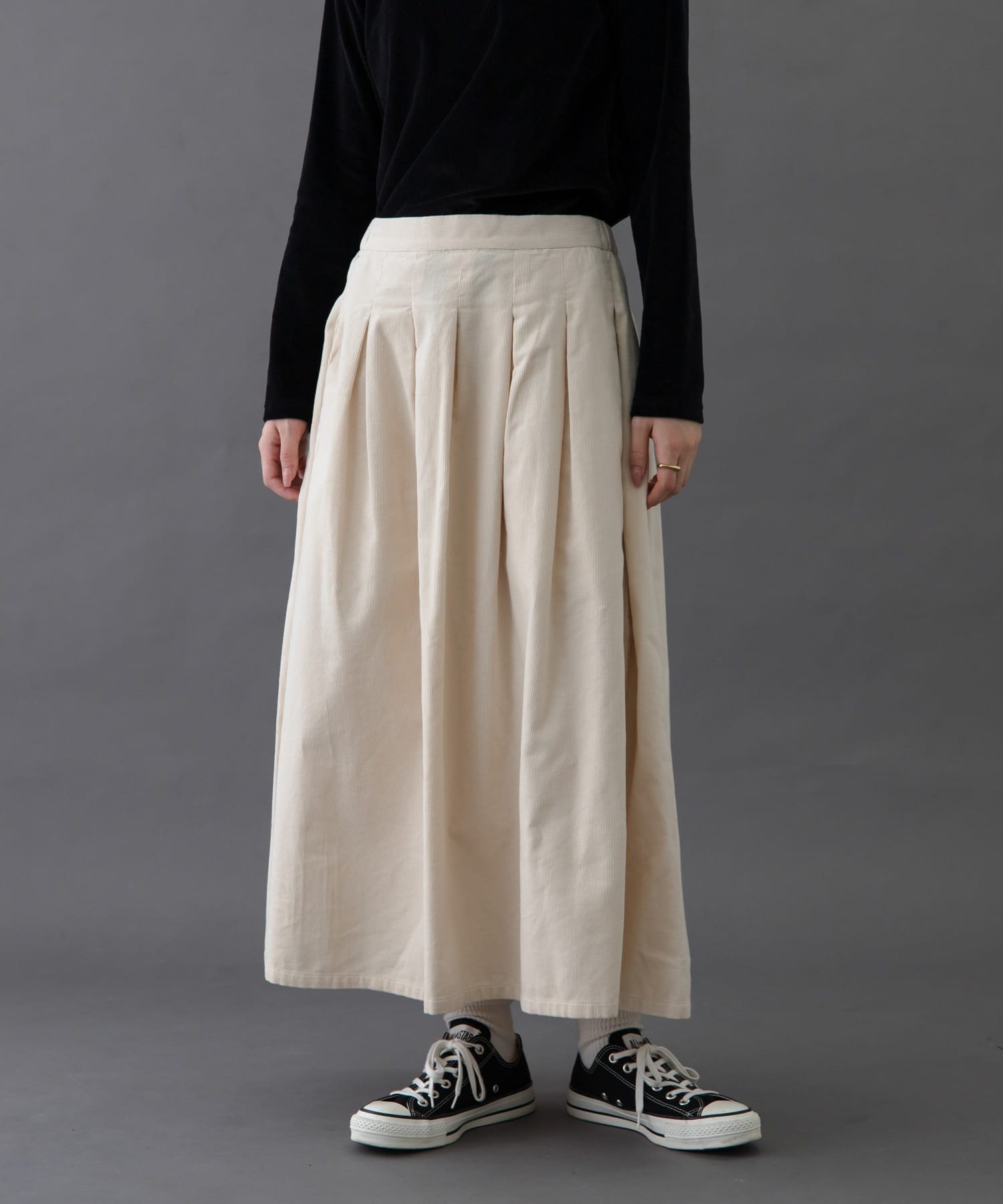 【アーバンリサーチ ドアーズ/URBAN RESEARCH DOORS】のFORK SPOON コーデュロイスカート インテリア・キッズ・メンズ・レディースファッション・服の通販 founy(ファニー) ファッション Fashion レディースファッション Fashion for Women スカート Skirts アウトドア Outdoor Clothing コーデュロイ Corduroy, Cord Fabric シューズ Shoes, Footwear ジャケット Jacket, Outerwear スウェット / スエット Sweatshirt, Sweatwear タイツ Tights, Legwear フラット Flat, Flat Shoes フレア Flare, Flared ベーシック Basic, Essential A/W・秋冬 Autumn/Winter 冬 Winter / This Winter 2025年 2025 2025-2026秋冬・A/W Autumn/Winter 2025–26 AW25–26 IVORY|ID: prp329100004720945 ipo3291000000034529431