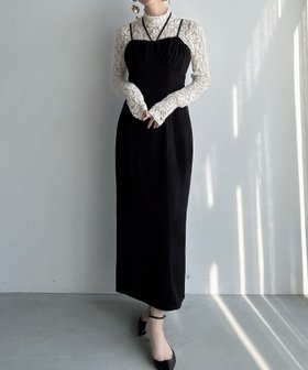 【ジュノア/JUNOAH】のMeiru ギャザーデザインIラインキャミワンピース(薄手) 人気、トレンドファッション・服の通販 founy(ファニー) ファッション Fashion レディースファッション Fashion for Women ワンピース Dresses キャミソールワンピース Camisole Dresses ギャザー Gathered, Ruffled |ID:prp329100004720967