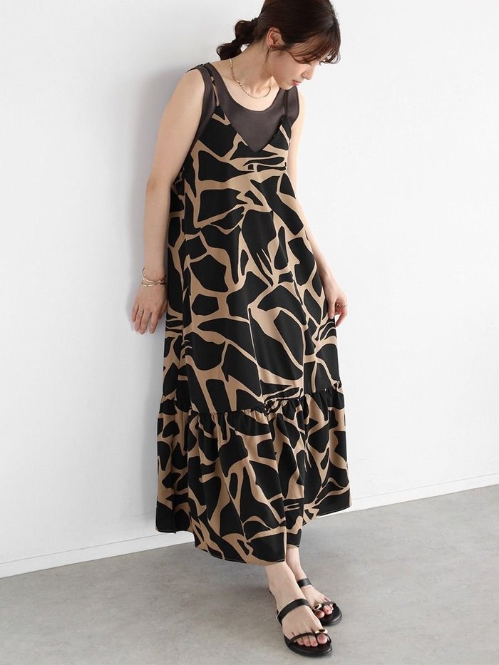 【ヴァン/Vin】のアニマルパターンキャミワンピース インテリア・キッズ・メンズ・レディースファッション・服の通販 founy(ファニー) https://founy.com/ ファッション Fashion レディースファッション Fashion for Women ワンピース Dresses キャミソールワンピース Camisole Dresses アニマル Animal Print インナー Innerwear キャミワンピース Cami Dress, Slip Dress ロング Long, Long-Length |ID: prp329100004720979 ipo3291000000034589856