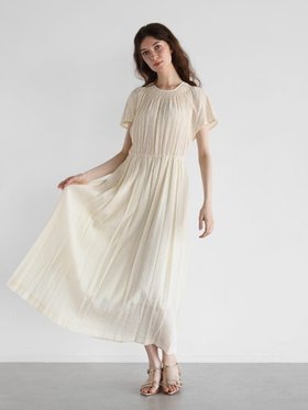 【ヴァン/Vin】の楊柳ドビードットワンピース 人気、トレンドファッション・服の通販 founy(ファニー) ファッション Fashion レディースファッション Fashion for Women ワンピース Dresses インナー Innerwear シャーリング Shirring, Ruched ドット Polka Dot, Dot Pattern 二次会 After Party 結婚式 Wedding |ID:prp329100004720981