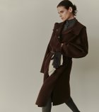 【ルシェル ブルー/LE CIEL BLEU】のフードダブルフェイスコート / Hooded Double-Face Coat ブラウン|ID: prp329100004720993 ipo3291000000034478396