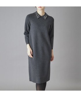 【ドレステリア/DRESSTERIOR】のビジューカラーニットワンピース 人気、トレンドファッション・服の通販 founy(ファニー) ファッション Fashion レディースファッション Fashion for Women ワンピース Dresses ニットワンピース Knit Dresses アクセサリー Fashion Accessories アクリル Acrylic Material コンパクト Compact, Small Size ストレート Straight, Straight Cut スマート Smart, Elegant バランス Balance, Style Balance ビジュー Bijou, Jewel-like Accent ミラノリブ Milano Rib, Milano Stitch ランダム Random, Irregular エレガント 上品 Elegant ホリデーシーズン Holiday Season |ID:prp329100004721000