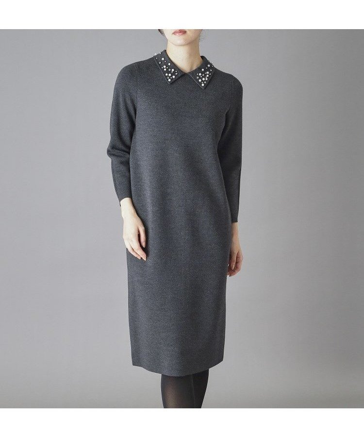 【ドレステリア/DRESSTERIOR】のビジューカラーニットワンピース 人気、トレンドファッション・服の通販 founy(ファニー)  ファッション Fashion レディースファッション Fashion for Women ワンピース Dresses ニットワンピース Knit Dresses アクセサリー Fashion Accessories アクリル Acrylic Material コンパクト Compact, Small Size ストレート Straight, Straight Cut スマート Smart, Elegant バランス Balance, Style Balance ビジュー Bijou, Jewel-like Accent ミラノリブ Milano Rib, Milano Stitch ランダム Random, Irregular エレガント 上品 Elegant ホリデーシーズン Holiday Season  other-1|ID: prp329100004721000 ipo3291000000034116959