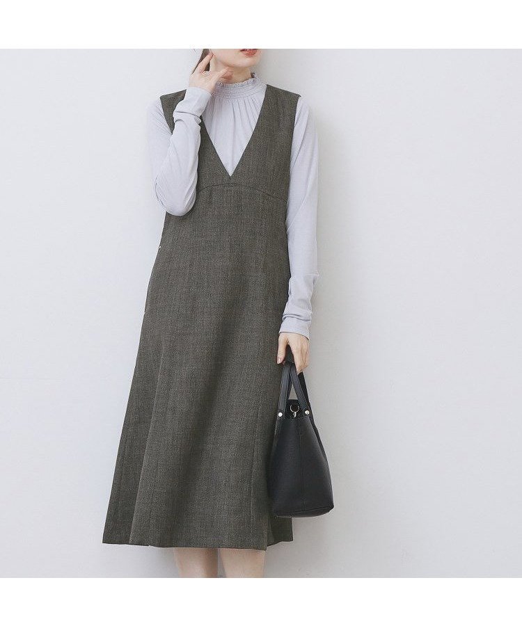 【インデックス/INDEX】のヴィンテージツイードジャンスカ【洗濯機OK/防シワ】 人気、トレンドファッション・服の通販 founy(ファニー) 　ファッション　Fashion　レディースファッション　Fashion for Women　インナー　Innerwear　エレガント 上品　Elegant　カッティング　Cutting Detail　クラシカル　Classical, Vintage-Inspired　クラシック　Classic, Timeless Style　シンプル　Simple, Minimal　スマート　Smart, Elegant　ツイード　Twill, Twill Weave　デコルテ　Décolleté, Neckline　トレンド　Trend, Trending Now　ノースリーブ　Sleeveless, No-Sleeve　ポケット　Pocket, Pocket Detail　A/W・秋冬　Autumn/Winter　 other-1|ID: prp329100004721003 ipo3291000000034660027