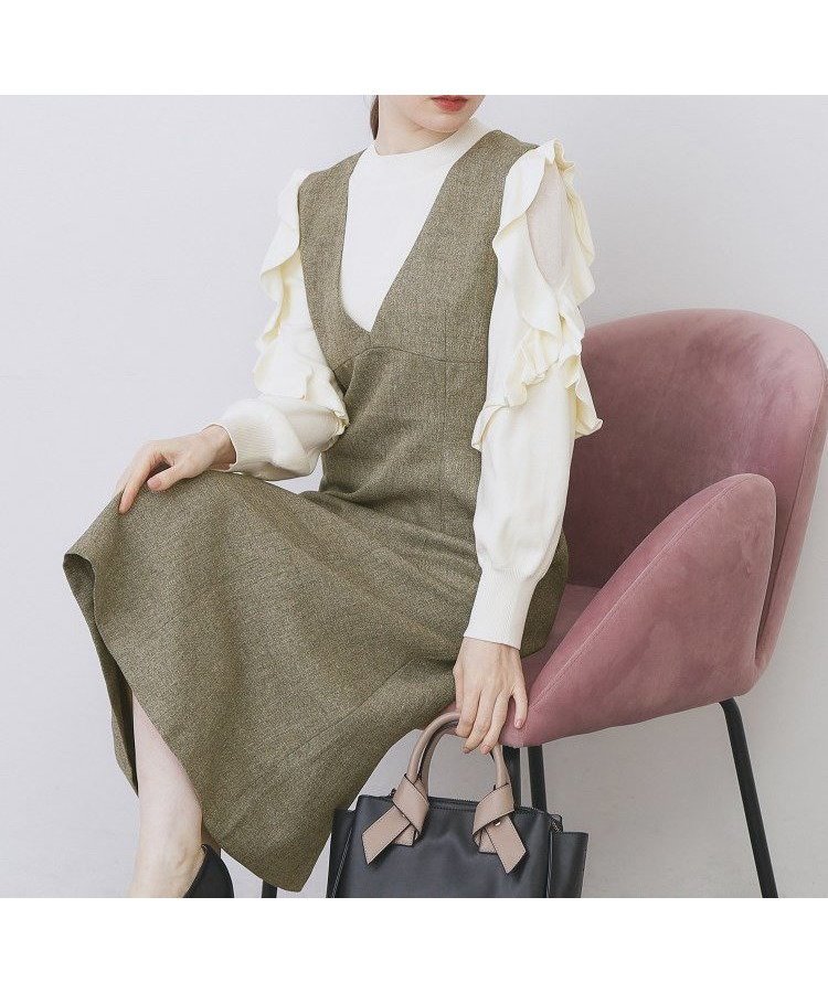 【インデックス/INDEX】のヴィンテージツイードジャンスカ【洗濯機OK/防シワ】 インテリア・キッズ・メンズ・レディースファッション・服の通販 founy(ファニー) 　ファッション　Fashion　レディースファッション　Fashion for Women　インナー　Innerwear　エレガント 上品　Elegant　カッティング　Cutting Detail　クラシカル　Classical, Vintage-Inspired　クラシック　Classic, Timeless Style　シンプル　Simple, Minimal　スマート　Smart, Elegant　ツイード　Twill, Twill Weave　デコルテ　Décolleté, Neckline　トレンド　Trend, Trending Now　ノースリーブ　Sleeveless, No-Sleeve　ポケット　Pocket, Pocket Detail　A/W・秋冬　Autumn/Winter　ベージュ|ID: prp329100004721003 ipo3291000000034660033