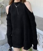 【ミニミニストア/miniministore】のオープンショルダーニットワンピースミニ丈 人気、トレンドファッション・服の通販 founy(ファニー) ファッション Fashion レディースファッション Fashion for Women ワンピース Dresses ニットワンピース Knit Dresses アクリル Acrylic Material トレンド Trend, Trending Now フェミニン Feminine, Girly ロング Long, Long-Length 秋 Autumn A/W・秋冬 Autumn/Winter thumbnail ブラック|ID: prp329100004721007 ipo3291000000034117004