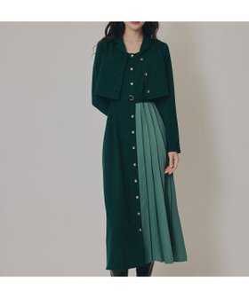 【レディアゼル/REDYAZEL】のバイカラーアシメプリーツロングスリーブシャツワンピース 人気、トレンドファッション・服の通販 founy(ファニー) ファッション Fashion レディースファッション Fashion for Women ワンピース Dresses シャツワンピース / 1枚で着映えコーデ Shirt Dresses おすすめ Recommended / Our Picks アシンメトリー Asymmetrical Style ジャケット Jacket, Outerwear プリーツ Pleats, Pleated A/W・秋冬 Autumn/Winter 長袖 Long Sleeve, Full Sleeve |ID:prp329100004721023