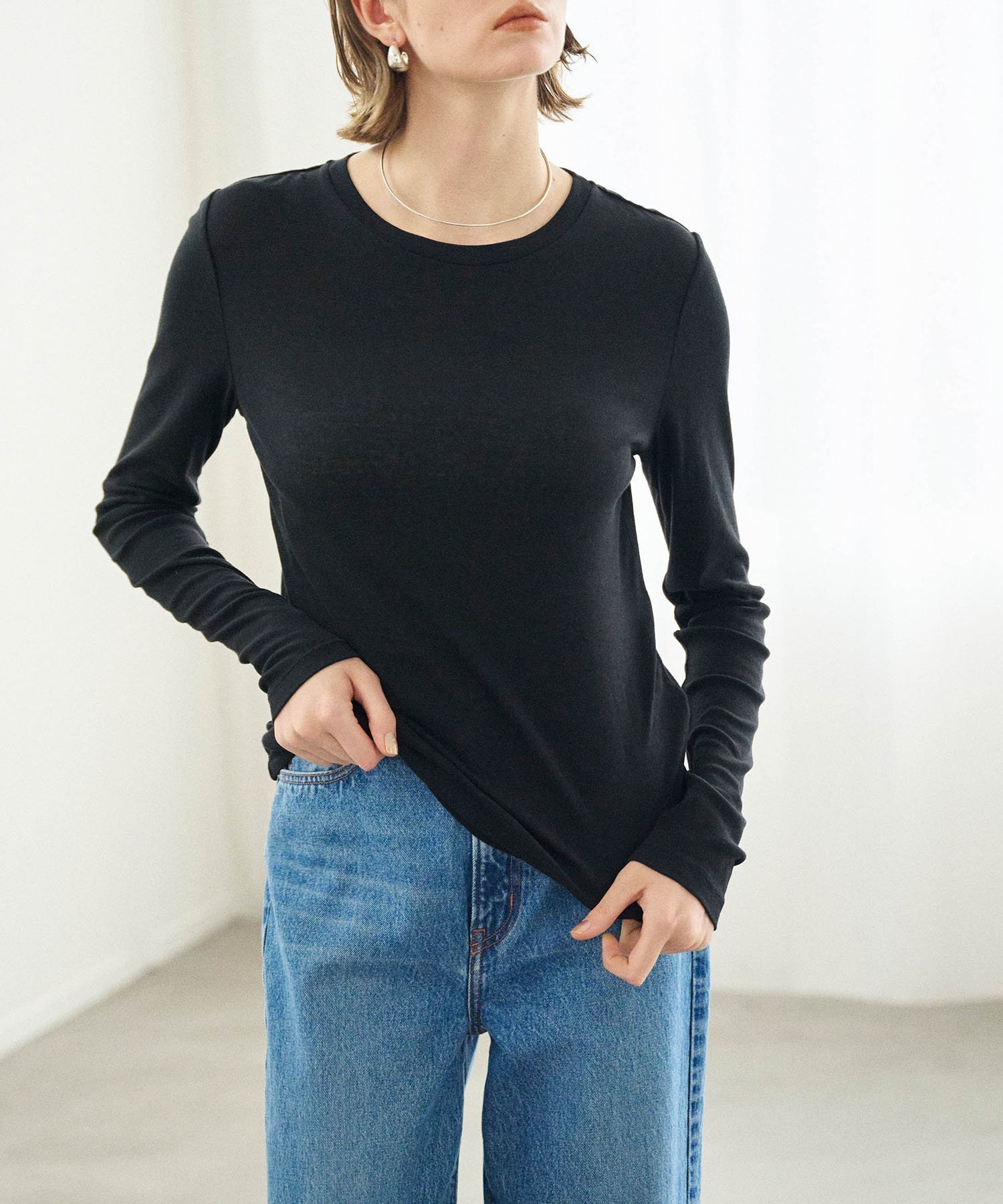 【ノーク/N.O.R.C】のコットンシアーロングスリーブトップス 人気、トレンドファッション・服の通販 founy(ファニー) 　ファッション　Fashion　レディースファッション　Fashion for Women　トップス・カットソー　Cut & Sew Tops　エレガント 上品　Elegant　 other-1|ID: prp329100004721071 ipo3291000000034235347