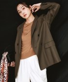 【アンタイトル/UNTITLED】の【CLASSY.お仕事名品Award」受賞!】ウールライク ダブルブレストジャケット ブラウン|ID: prp329100004721087 ipo3291000000034583007