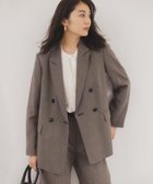 【アンタイトル/UNTITLED】の【CLASSY.お仕事名品Award」受賞!】ウールライク ダブルブレストジャケット チャコールグレー|ID: prp329100004721087 ipo3291000000034583008