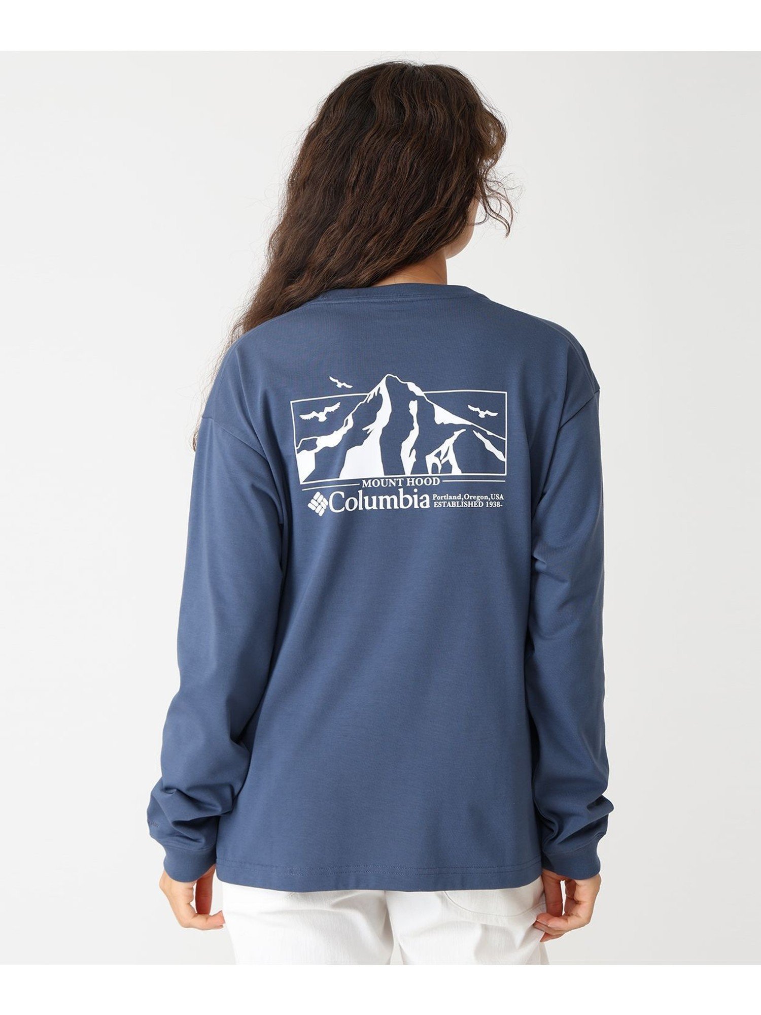 【コロンビア/Columbia】のColumbia/ ロマビスタグラフィックロングスリーブTシャツ /コロンビア インテリア・キッズ・メンズ・レディースファッション・服の通販 founy(ファニー) 　ファッション　Fashion　レディースファッション　Fashion for Women　トップス・カットソー　Cut & Sew Tops　シャツ・ブラウス・オフィスカジュアル　Elegant Blouses & Button-Ups　ロングTシャツ・Tシャツ　Longline T-Shirts & Tees　アウトドア　Outdoor Clothing　グラフィック　Graphic, Graphic Design　フィット　Fit, Slim Fit　ベーシック　Basic, Essential　リラックス　Relax, Relaxed Fit　人気　Popular, Best Seller　定番　Standard, Basic Item　長袖　Long Sleeve, Full Sleeve　ネイビー[007011]|ID: prp329100004721144 ipo3291000000035082831