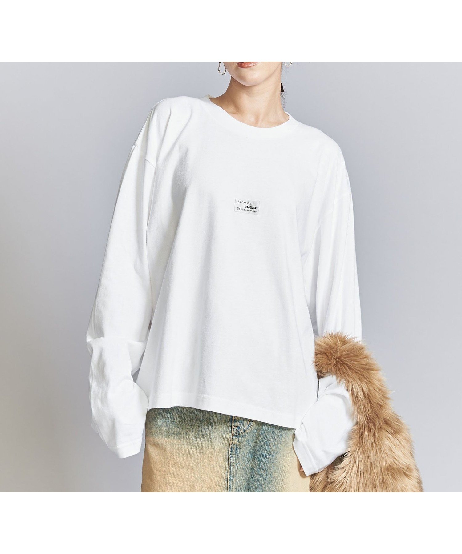 【ユナイテッドアローズ/UNITED ARROWS】の【別注】 s/e/o ロゴ ロングスリーブ Tシャツ インテリア・キッズ・メンズ・レディースファッション・服の通販 founy(ファニー) 　ファッション　Fashion　レディースファッション　Fashion for Women　トップス・カットソー　Cut & Sew Tops　シャツ・ブラウス・オフィスカジュアル　Elegant Blouses & Button-Ups　ロングTシャツ・Tシャツ　Longline T-Shirts & Tees　ヴィンテージ　Vintage Style　グラフィック　Graphic, Graphic Design　コレクション　Collection, Seasonal Line　スリーブ　Sleeve, Long Sleeve / Short Sleeve　デニム　Denim, Jeans Material　人気　Popular, Best Seller　フロント　Front, Front Design　プリント　Print, Printed Pattern　ボトム　Bottoms, Lower Wear　別注　Limited Edition, Custom Order　ミリタリー　Military, Army Style　ロング　Long, Long-Length　アウトレット　Outlet / Clearance　おすすめ　Recommended / Our Picks　WHITE|ID: prp329100004721147 ipo3291000000034118495