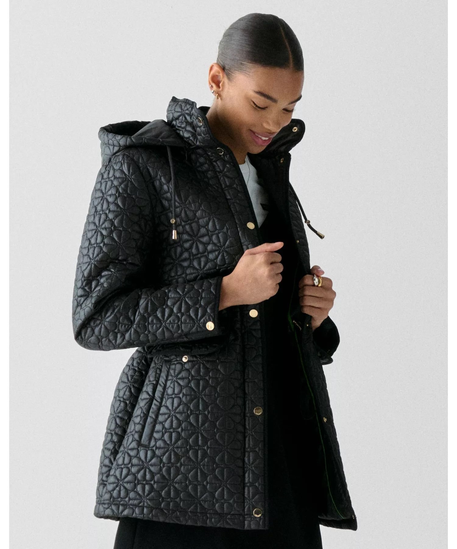 【ケイト スペード ニューヨーク/kate spade NEW YORK】の【公式】キルテッド スペード フローラル コート 人気、トレンドファッション・服の通販 founy(ファニー) ファッション Fashion レディースファッション Fashion for Women アウター Coat / Outerwear Collection コート・ロングコート・ピーコート Long Coats, Peacoats & More キルティング Quilted, Quilting ジャケット Jacket, Outerwear ドローコード Drawcord, Drawstring Cord 防寒 Cold Protection, Winter-Ready other-1|ID: prp329100004721148 ipo3291000000034643987