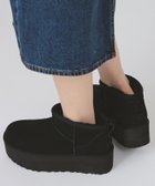 【ビームス ウイメン/BEAMS】の【アグ/厚底/ムートンブーツ/25AW】UGG / Women s Classic Ultra Mini Platform クラシック ウルトラ ミニ プラットフォーム BLACK|ID: prp329100004721163 ipo3291000000034118688