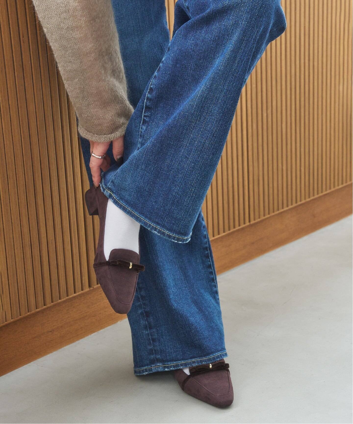 【ル タロン/Le Talon】の3cmフレンチリボンローファー インテリア・キッズ・メンズ・レディースファッション・服の通販 founy(ファニー) 　ファッション　Fashion　レディースファッション　Fashion for Women　スクエア　Square, Square Shape　フレンチ　French, French Style　フロント　Front, Front Design　リボン　Ribbon, Bow　ボルドー|ID: prp329100004721179 ipo3291000000034118915