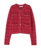 【ピンキーアンドダイアン/Pinky&Dianne】のフェザーヤーンツイードニットジャケット 人気、トレンドファッション・服の通販 founy(ファニー) ファッション Fashion レディースファッション Fashion for Women アウター Coat / Outerwear Collection レディースジャケット・軽アウター Jackets カーディガン Cardigan, Knitwear ショート Short, Short Length ジャケット Jacket, Outerwear スタンダード Standard, Basic ストレッチ Stretch, Stretchy Fabric ツイード Twill, Twill Weave トレンド Trend, Trending Now バランス Balance, Style Balance フェザーヤーン Feather Yarn, Fluffy Yarn ボトム Bottoms, Lower Wear ワイド Wide, Wide Fit 秋 Autumn thumbnail レッド|ID: prp329100004721218 ipo3291000000034232435