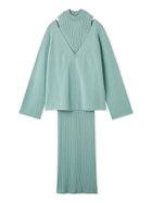 【ミラオーウェン/Mila Owen】の両得レイヤードニットワンピ 人気、トレンドファッション・服の通販 founy(ファニー) ファッション Fashion レディースファッション Fashion for Women ワンピース Dresses ニットワンピース Knit Dresses スマート Smart, Elegant ノースリーブ Sleeveless, No-Sleeve ハイネック High Neck, Mock Neck フラット Flat, Flat Shoes ワンショル One Shoulder, Asymmetrical エレガント 上品 Elegant thumbnail LBLU[081]|ID: prp329100004721241 ipo3291000000034119674