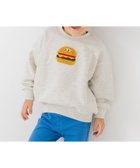 【チルツー/chil2 / KIDS】の綿100% サガラ刺繍裏毛トレーナー Aバーガー/オートミール|ID: prp329100004721245 ipo3291000000034119700