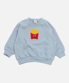 【チルツー/chil2 / KIDS】の綿100% サガラ刺繍裏毛トレーナー Dポテト/サックス|ID: prp329100004721245 ipo3291000000034119706