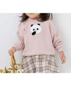 【チルツー/chil2 / KIDS】の綿100% サガラ刺繍裏毛トレーナー Eパンダ/スモークピンク|ID: prp329100004721245 ipo3291000000034119708