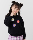 【チルツー/chil2 / KIDS】の綿100% サガラ刺繍裏毛トレーナー Lフラワー/ブラック|ID: prp329100004721245 ipo3291000000034119714