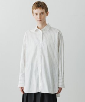 【アダム エ ロペ/ADAM ET ROPE'】の【EMOELLE】オーバーサイズシャツ 人気、トレンドファッション・服の通販 founy(ファニー) ファッション Fashion レディースファッション Fashion for Women トップス・カットソー Cut & Sew Tops シャツ・ブラウス・オフィスカジュアル Elegant Blouses & Button-Ups イタリア Italy シンプル Simple, Minimal ストライプ Stripe, Striped Pattern スラックス Slacks, Dress Pants ベーシック Basic, Essential ボトム Bottoms, Lower Wear ポケット Pocket, Pocket Detail マニッシュ Mannish, Boyish ロング Long, Long-Length A/W・秋冬 Autumn/Winter おすすめ Recommended / Our Picks エレガント 上品 Elegant 2026年 2026 |ID:prp329100004721248