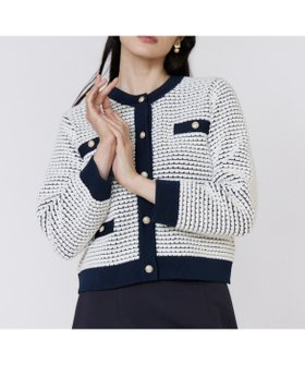 【マーリエ ル カセット/Maglie le cassetto】のバルキーニットジャケット 人気、トレンドファッション・服の通販 founy(ファニー) ファッション Fashion レディースファッション Fashion for Women アウター Coat / Outerwear Collection レディースジャケット・軽アウター Jackets アクリル Acrylic Material カーディガン Cardigan, Knitwear クラシカル Classical, Vintage-Inspired ジャケット Jacket, Outerwear ストレッチ Stretch, Stretchy Fabric スマート Smart, Elegant ツイード Twill, Twill Weave 日本製 Made In Japan エレガント 上品 Elegant |ID:prp329100004721252