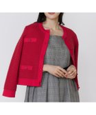 【マーリエ ル カセット/Maglie le cassetto】のバルキーニットジャケット 人気、トレンドファッション・服の通販 founy(ファニー) ファッション Fashion レディースファッション Fashion for Women アウター Coat / Outerwear Collection レディースジャケット・軽アウター Jackets アクリル Acrylic Material カーディガン Cardigan, Knitwear クラシカル Classical, Vintage-Inspired ジャケット Jacket, Outerwear ストレッチ Stretch, Stretchy Fabric スマート Smart, Elegant ツイード Twill, Twill Weave 日本製 Made In Japan エレガント 上品 Elegant thumbnail レッド|ID: prp329100004721252 ipo3291000000034531530