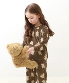 【デビロック/devirock / KIDS】のガールズ もこもこフリース パジャマ 長袖パジャマ ルームウェア 長袖 25AW 005-クマ-モカ|ID: prp329100004721253 ipo3291000000034119786