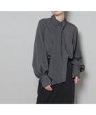 【ナノ ユニバース/nano universe】のボータイ取り外し可能2wayブラウス チャコール3|ID:prp329100004721254