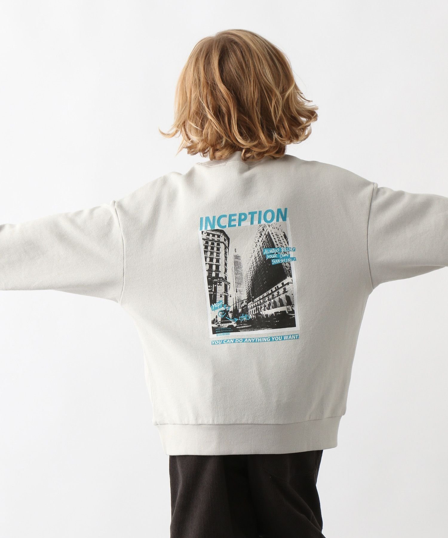 【グローバルワーク/GLOBAL WORK / KIDS】のヘビロテスウェットプリント長袖/キッズ/579709 インテリア・キッズ・メンズ・レディースファッション・服の通販 founy(ファニー) 　ファッション　Fashion　キッズファッション　Fashion for Kids　プリント　Print, Printed Pattern　ワンポイント　One Point, Statement Accent　長袖　Long Sleeve, Full Sleeve　ライトグレー12|ID: prp329100004721263 ipo3291000000034119955