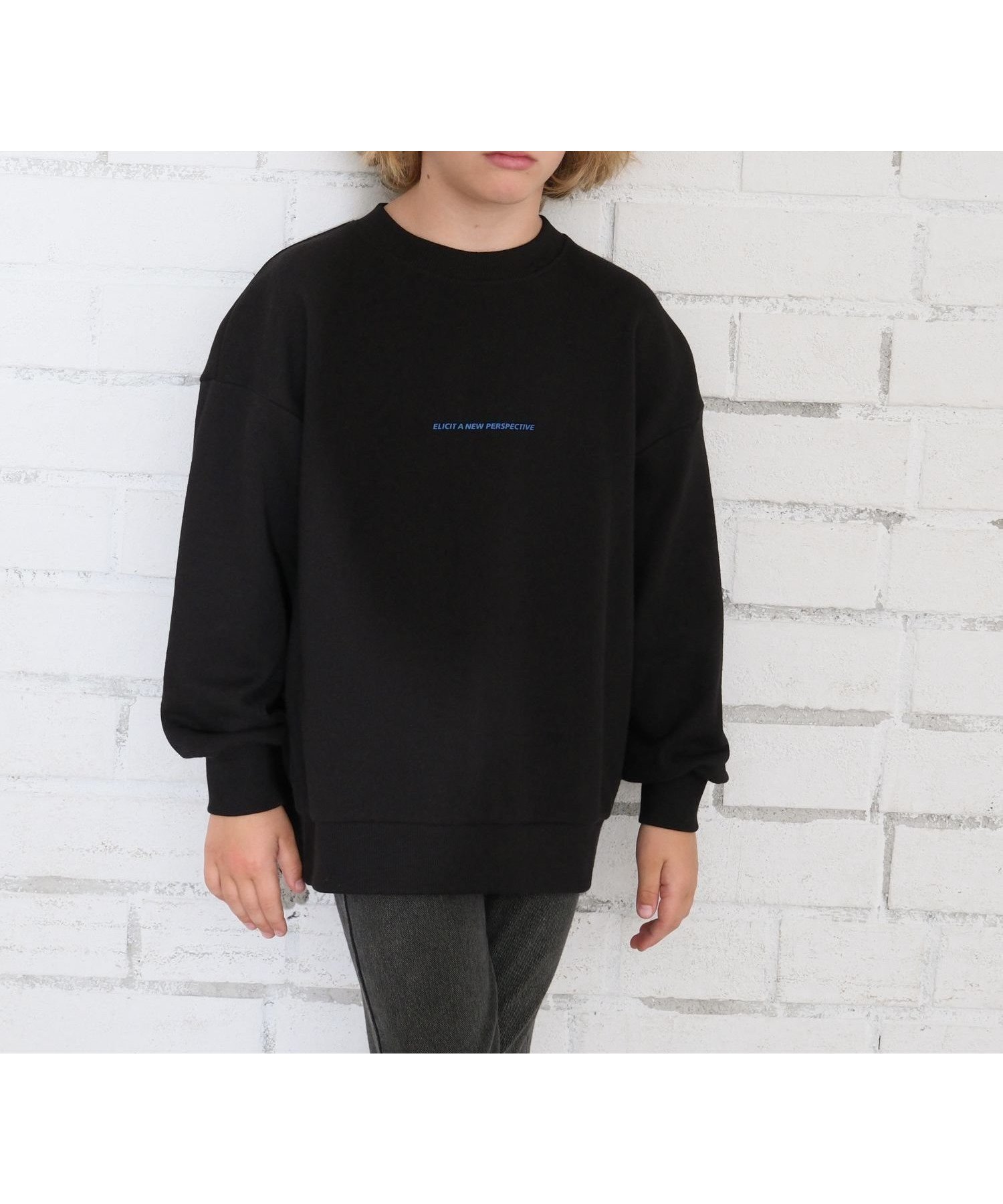 【グローバルワーク/GLOBAL WORK / KIDS】のヘビロテスウェットプリント長袖/キッズ/579709 インテリア・キッズ・メンズ・レディースファッション・服の通販 founy(ファニー) 　ファッション　Fashion　キッズファッション　Fashion for Kids　プリント　Print, Printed Pattern　ワンポイント　One Point, Statement Accent　長袖　Long Sleeve, Full Sleeve　ブラック09|ID: prp329100004721263 ipo3291000000034305454