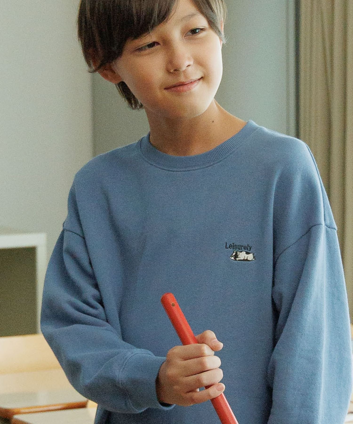 【グローバルワーク/GLOBAL WORK / KIDS】のヘビロテスウェットプリント長袖/キッズ/579709 インテリア・キッズ・メンズ・レディースファッション・服の通販 founy(ファニー) 　ファッション　Fashion　キッズファッション　Fashion for Kids　プリント　Print, Printed Pattern　ワンポイント　One Point, Statement Accent　長袖　Long Sleeve, Full Sleeve　ブルー83|ID: prp329100004721263 ipo3291000000034305463