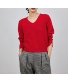 【ロペ/ROPE'】のカシミヤVネックニットプルオーバー レッド(60)|ID: prp329100004721300 ipo3291000000035179575