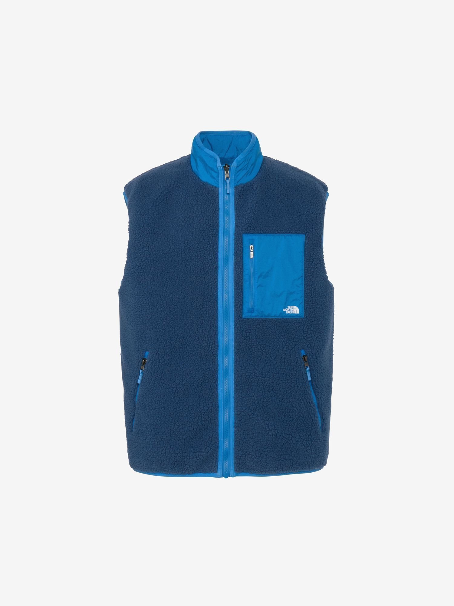 【ザ ノース フェイス/THE NORTH FACE】の【公式】リバーシブルエクストリームパイルフリースベスト(ユニセックス) インテリア・キッズ・メンズ・レディースファッション・服の通販 founy(ファニー) 　ファッション　Fashion　レディースファッション　Fashion for Women　アウター　Coat / Outerwear Collection　トップス・カットソー　Cut & Sew Tops　ベスト&ジレ / 重ね着スタイル　Vests & Gilets　アウトドア　Outdoor Clothing　インナー　Innerwear　コレクション　Collection, Seasonal Line　シェイプ　Shape, Slim Fit　シンプル　Simple, Minimal　フィット　Fit, Slim Fit　フラット　Flat, Flat Shoes　ベスト　Vest, Waistcoat　ポケット　Pocket, Pocket Detail　リバーシブル　Reversible, Two-Sided　マウンテンブルー×クリアレイク|ID: prp329100004721327 ipo3291000000034120638