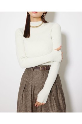 【リエンダ/rienda】のサムホール付きウォッシャブルハイネックニットトップス 人気、トレンドファッション・服の通販 founy(ファニー) ファッション Fashion レディースファッション Fashion for Women トップス・カットソー Cut & Sew Tops ニット Knit Tops & Sweaters コンパクト Compact, Small Size ハイネック High Neck, Mock Neck ベーシック Basic, Essential 再入荷 Restock / Back in Stock |ID:prp329100004721340