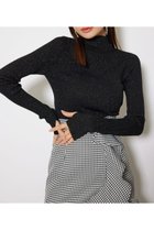 【リエンダ/rienda】のサムホール付きウォッシャブルハイネックニットトップス 人気、トレンドファッション・服の通販 founy(ファニー) ファッション Fashion レディースファッション Fashion for Women トップス・カットソー Cut & Sew Tops ニット Knit Tops & Sweaters コンパクト Compact, Small Size ハイネック High Neck, Mock Neck ベーシック Basic, Essential 再入荷 Restock / Back in Stock thumbnail BLK|ID: prp329100004721340 ipo3291000000034622741