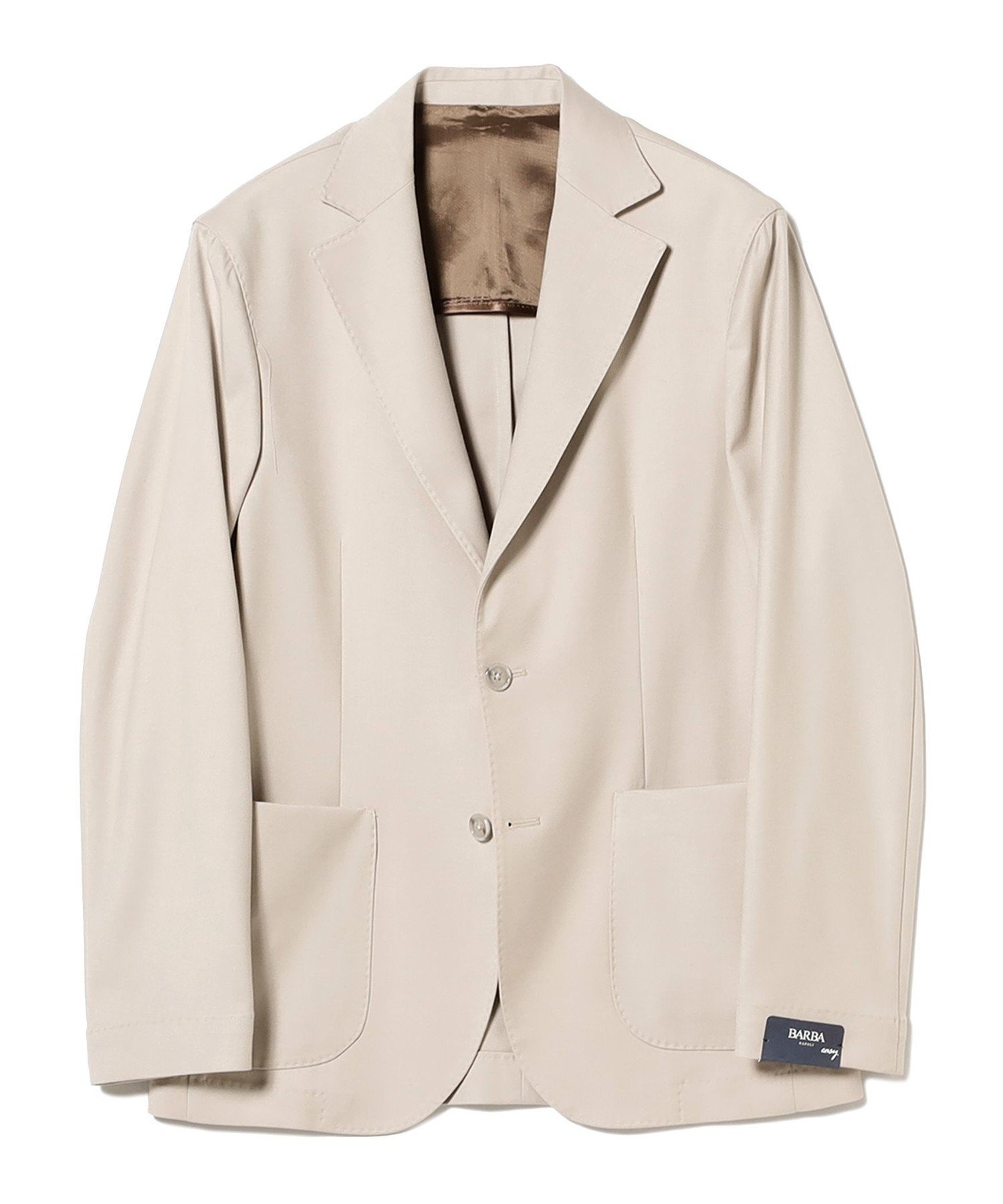 【ビームス/BEAMS / MEN】の【別注】BARBA / ミックスファブリック サージ ジャケット インテリア・キッズ・メンズ・レディースファッション・服の通販 founy(ファニー) 　ファッション　Fashion　メンズファッション　Fashion for Men　エレガント 上品　Elegant　カッティング　Cutting Detail　クラシック　Classic, Timeless Style　シンプル　Simple, Minimal　ジャケット　Jacket, Outerwear　ストレッチ　Stretch, Stretchy Fabric　トレンド　Trend, Trending Now　定番　Standard, Basic Item　ハンド　Hand, Handmade　パターン　Pattern, Design Print　パッチ　Patch, Appliqué　フロント　Front, Front Design　ポケット　Pocket, Pocket Detail　別注　Limited Edition, Custom Order　モダン　Modern, Contemporary　ラウンド　Round, Round Neck　NATURAL/31|ID: prp329100004721380 ipo3291000000034121112
